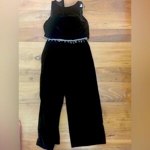 Worn once Zara girls velour jumpsuit